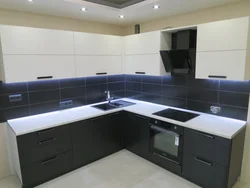 Kitchens with black plinth photo