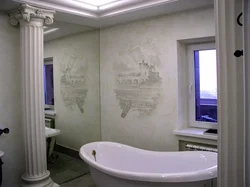 Ванна фотосындағы венециялық сылақ