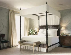 Hanging bed in the bedroom photo