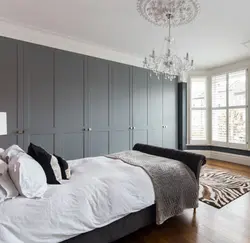 Gray Wardrobe In The Bedroom Photo