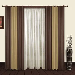 Inexpensive photo curtains for the living room