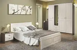 Белыя спальні нядорага фота