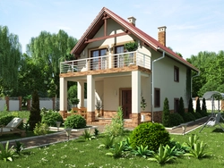 House with loggia photo