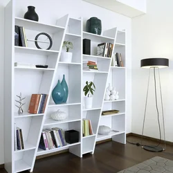 Bookcase in the bedroom photo