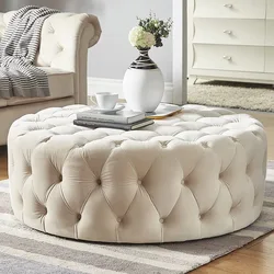 Bedside ottoman for bedroom photo