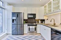 Kitchen interior photo from above