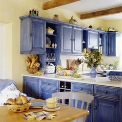 Kitchen interior photo from above