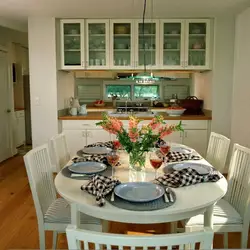 Kitchen interior photo from above