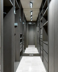Dressing room in gray design