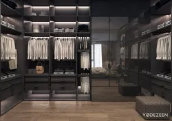 Dressing Room In Gray Design
