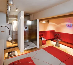 Bathroom in a dormitory photo