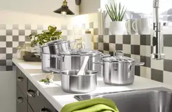 Фота посуд на кухні