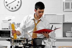 Husband in the kitchen photo