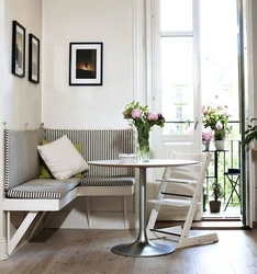 Photo of a bench in the kitchen