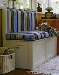 Photo of a bench in the kitchen