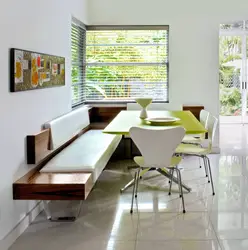 Photo of a bench in the kitchen