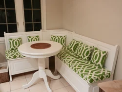 Photo of a bench in the kitchen