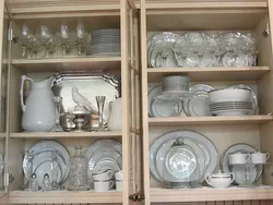 Dishes in the living room photo