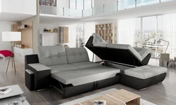 Большие раскладные диваны для гостиной фото