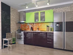 Photo Of A Kitchen With Combined Facades Photo