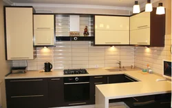 Photo Of A Kitchen With Combined Facades Photo