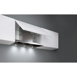 Built-in kitchen hood with ventilation outlet photo