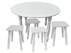 Round tables for kitchen sliding photo