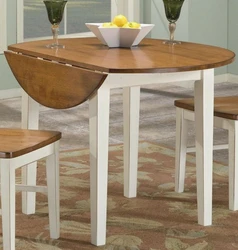 Round tables for kitchen sliding photo