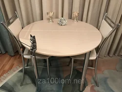 Round Tables For Kitchen Sliding Photo