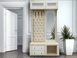 Hallway wardrobe with seat photo