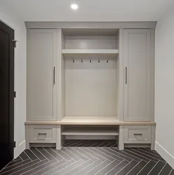 Hallway wardrobe with seat photo