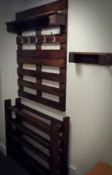 DIY hallway made of pallets photo