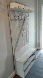 DIY hallway made of pallets photo