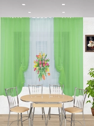 Curtains For Green Kitchen Photo Design
