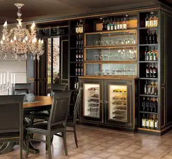 Wine Cabinet In The Kitchen Interior