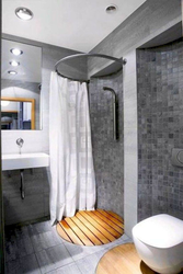 Shower tray in the bathroom photo design