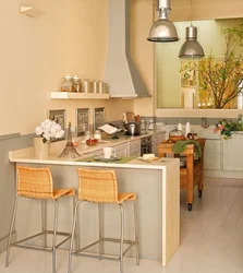 How to arrange a table in the kitchen photo