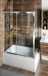 Shower Trays In The Bathroom Interior Photo