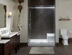 Ванна бөлмесінің интерьеріндегі душ науалары фото