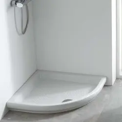 Shower trays in the bathroom interior photo