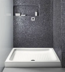 Shower Trays In The Bathroom Interior Photo