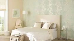 Light wallpaper for the bedroom, plain photos
