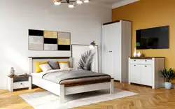 Bedroom made of chipboard photo