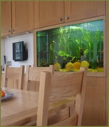 Kitchen with aquarium photo