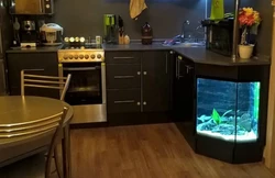 Кухня з акварыумам фота