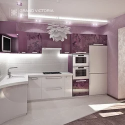 Бежево Розовая Кухня Фото