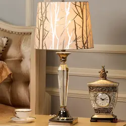 Table lamps in the living room interior