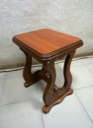 Stools for the kitchen made of wood photo