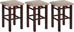Stools for the kitchen made of wood photo