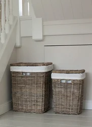 Wicker Baskets In The Bathroom Photo